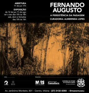 Exposição de Fernando Augusto estreia nesta terça-feira (11)