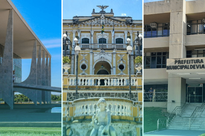 Palácio do Planalto, Palácio Anchieta e Prefeitura de Viana