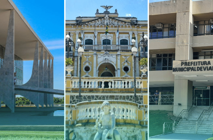 Palácio do Planalto, Palácio Anchieta e Prefeitura de Viana