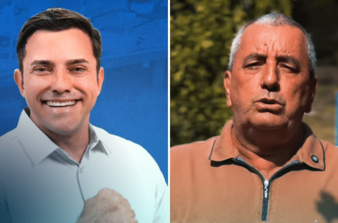 Tiago Rocha e Valdecir Cezar, candidatos em São Gabriel da Palha