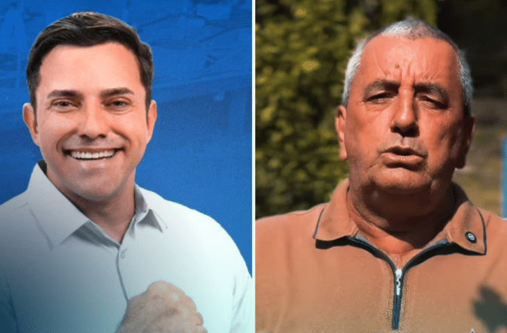 Tiago Rocha e Valdecir Cezar, candidatos em São Gabriel da Palha