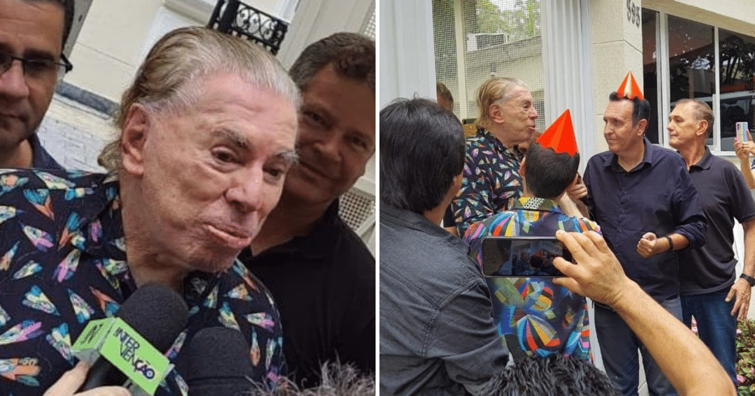 Silvio Santos faz 93 anos e cai no choro por surpresa em mansão. Veja vídeo e fotos! (Foto: Reprodução/Instagram @colavitto)