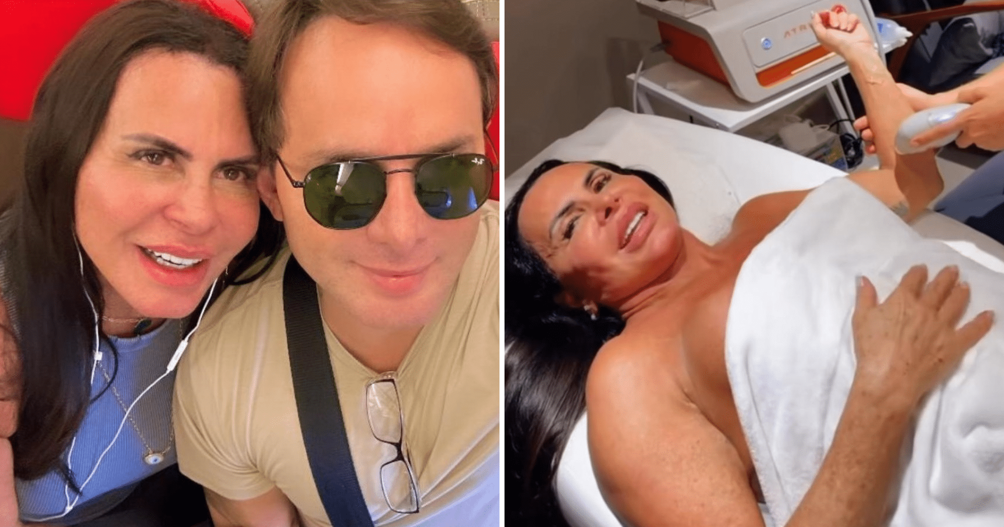 Antes e depois: Com marido, GRETCHEN faz procedimento no ES hoje: 