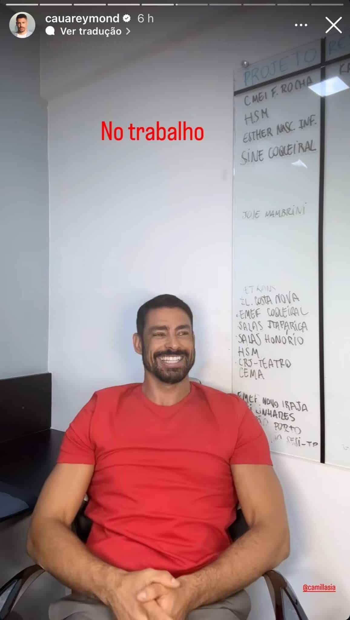 No ES, Cauã Reymond vira garoto-propaganda e exibe cartão-postal: "Corpão" (Foto: Reprodução/Instagram @cauareymond)