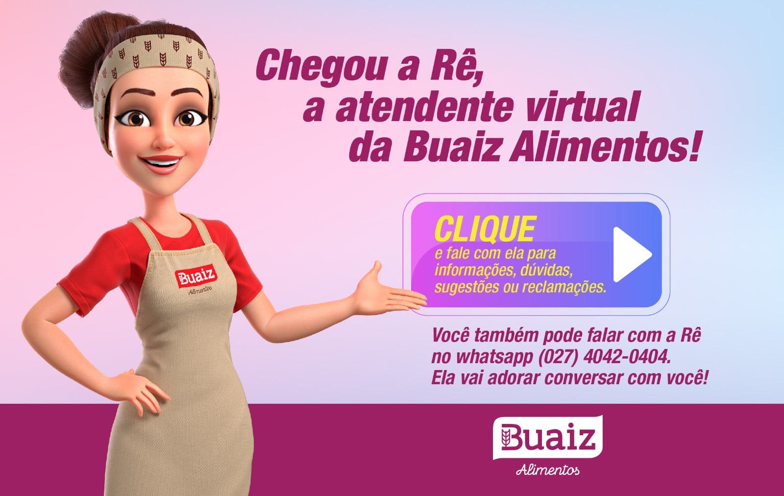 Buaiz Alimentos lança atendente virtual - Mídia e Mercado